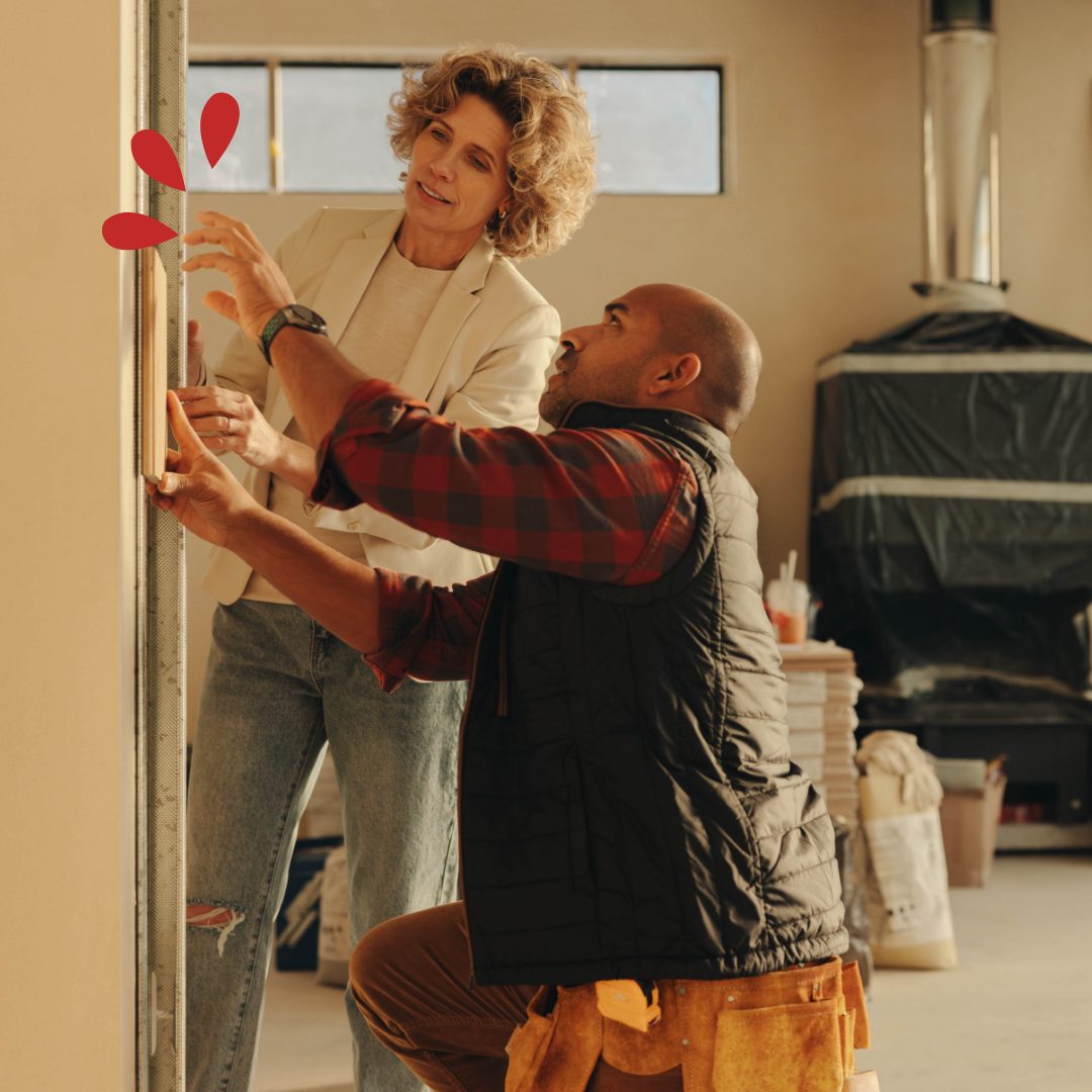 Home Improvement Loan Worker and member discussing home improvement options